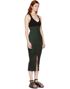 photo Black Striped Maxi Dress by Opening Ceremony - Image 2