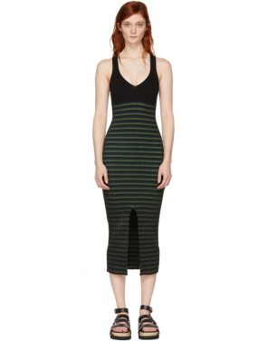 photo Black Striped Maxi Dress by Opening Ceremony - Image 1