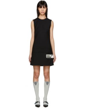 photo Black Short Gum Patch Dress by Prada - Image 1