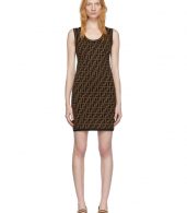 photo Black and Brown Knit Forever Dress by Fendi - Image 1