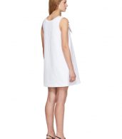 photo White Bow Detail Sleeveless Dress by Prada - Image 3
