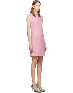 photo Pink Wool Crepe Dress by Dolce and Gabbana - Image 2