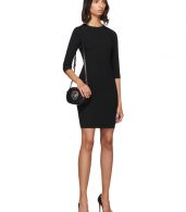 photo Black Three-Quarter Sleeve Mini Dress by Dolce and Gabbana - Image 5
