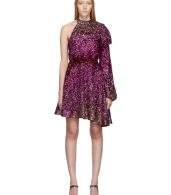 photo Pink Degrade Sequin Single-Shoulder Dress by Halpern - Image 1