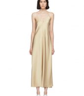 photo Tan Silk Guinevere Dress by The Row - Image 1
