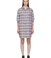 photo Pink and Blue Check Iceo Pilou Dress by Isabel Marant Etoile - Image 1