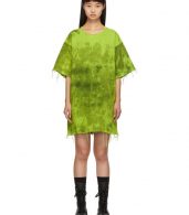 photo Green Denim Tie Dye Dress by Marques Almeida - Image 1