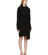 photo Black Twin Scarf Knit Dress by Bottega Veneta - Image 2