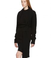 photo Black Twin Scarf Knit Dress by Bottega Veneta - Image 4
