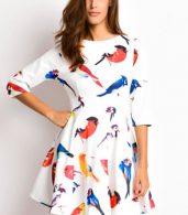 photo 3/4 Sleeve Bird Dress by OASAP - Image 2