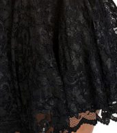 photo All Black Lace Party Skater Dress by OASAP, color Black - Image 4