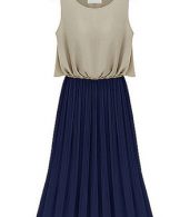 photo All-Matching Drop-Waist Midi Dress by OASAP, color Grey Blush - Image 3