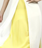 photo Back Keyhole High Slit Color Block Maxi Dress by OASAP - Image 12
