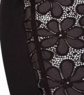 photo Black Lace V-Neck Short Sleeve Swing Dress by OASAP, color Black - Image 6