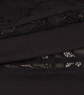 photo Black Lace V-Neck Short Sleeve Swing Dress by OASAP, color Black - Image 7