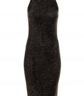 photo Black Shiner Sleeveless Mock Neck Bodycon Dress by OASAP, color Black - Image 2