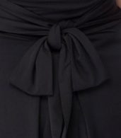 photo Black Short Sleeve Fit Flare Wrap Dress by OASAP, color Black - Image 6