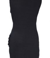 photo Black Wrapped Surplice Bodycon Mini Dress by OASAP, color Black - Image 5