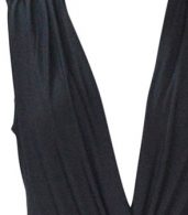 photo Black Wrapped Surplice Bodycon Mini Dress by OASAP, color Black - Image 6