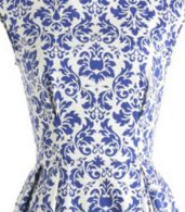 photo Blue and White Porcelain Inspired Skater Dress by OASAP, color Blue - Image 12