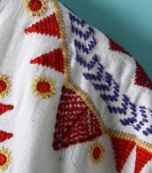 photo Bohemian Embroidery V-Neck Mini Dress by OASAP, color White - Image 6