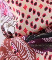 photo Boho Floral Print Off-the-Shoulder Side Slit Dress by OASAP - Image 5