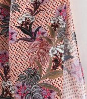 photo Boho Floral Print Off-the-Shoulder Side Slit Dress by OASAP - Image 6