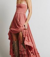 photo Casual Solid Halter Backless Maxi Dress by OASAP - Image 1