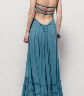 photo Casual Solid Halter Backless Maxi Dress by OASAP - Image 4