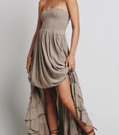 photo Casual Solid Halter Backless Maxi Dress by OASAP - Image 9