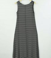 photo Casual Summer Sleeveless Striped Pullover Maxi Dress by OASAP - Image 10