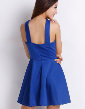 photo Charming Backless Strappy Mini Party Dress by OASAP - Image 2