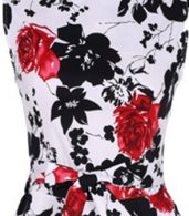 photo Charming Floral Printed Pleated Woman Dress by OASAP - Image 2