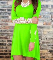 photo Charming Lace Paneled Mini Dress by OASAP - Image 6