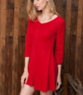 photo Chic Button Down Trapeze Dress by OASAP - Image 2