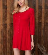 photo Chic Button Down Trapeze Dress by OASAP - Image 8