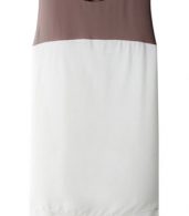 photo Chic Color Block Chiffon Dress by OASAP, color Coffee White - Image 5