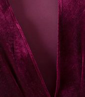 photo Chic Deep V-Neck Long Sleeve Velvet Swing Dress by OASAP - Image 8