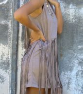 photo Chic Faux Suede Tasseled Dress by OASAP - Image 12