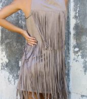 photo Chic Faux Suede Tasseled Dress by OASAP - Image 10