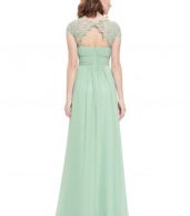 photo Chic Lace Paneled High Waist Scoop Back Maxi Dress by OASAP - Image 2