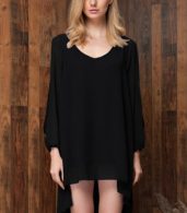 photo Chiffon Relaxed Mini Loose Fit Dress by OASAP - Image 15