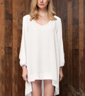 photo Chiffon Relaxed Mini Loose Fit Dress by OASAP - Image 18