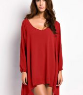 photo Chiffon Relaxed Mini Loose Fit Dress by OASAP - Image 10
