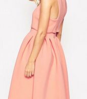 photo Classic Round Neck Sleeveless Pleated A-line Dress by OASAP - Image 2