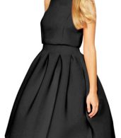photo Classic Round Neck Sleeveless Pleated A-line Dress by OASAP - Image 4