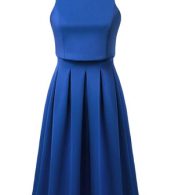 photo Classic Round Neck Sleeveless Pleated A-line Dress by OASAP - Image 7