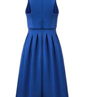 photo Classic Round Neck Sleeveless Pleated A-line Dress by OASAP - Image 8