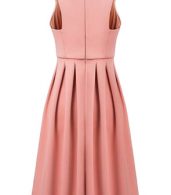 photo Classic Round Neck Sleeveless Pleated A-line Dress by OASAP - Image 10