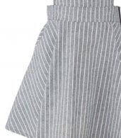 photo Color Block Striped Adjustable Shoulder Straps Overall Dress by OASAP, color Grey - Image 5